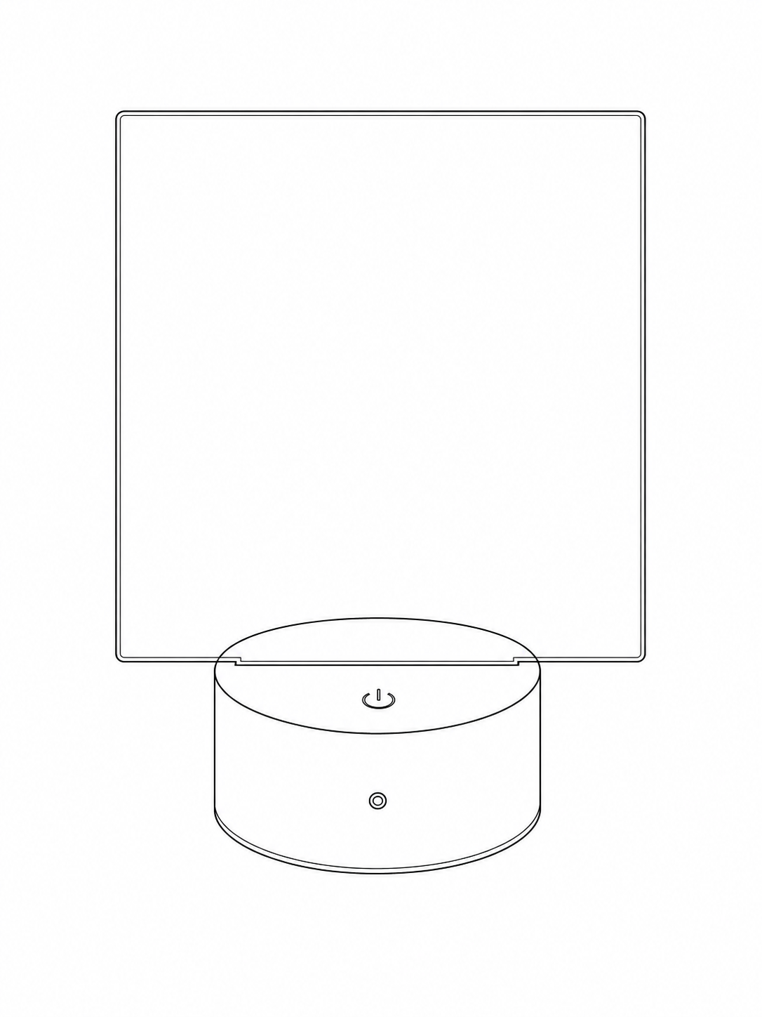 Custom Desk Light dimensions diagram